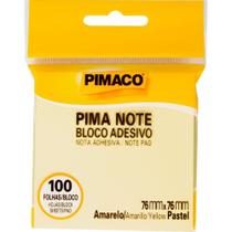 Bloco de Recado Autoadesivo Pimanote Amarelo 76X76MM 100 Folhas