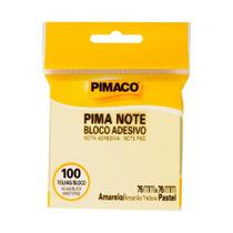 Bloco De Recado Autoadesivo Pimanote Amarelo 76X76Mm 100Fl