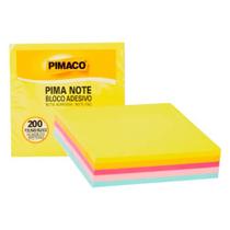 Bloco De Recado Autoadesivo Pimanote Sortidos 76X76Mm 200F