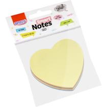 Bloco de Recado Autoadesivo SMART Notes Coração 70X70MM 100F