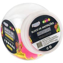 Bloco de Recado Autoadesivo SMART Notes Neon Formas 50 Folhas Pote com 48 Unidades