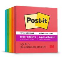 Bloco de Recado POST-IT 654 Tropical 76X76MM 450 FLS