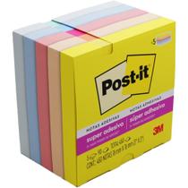 Bloco de Recado POST-IT 76MM X 76MM Alegria 90 Folhas (pacote com 5)