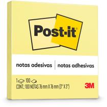 Bloco de Recado POST-IT 76X76MM Amarelo - 100 Folhas