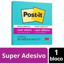 Bloco de recado post-it 76x76mm azul eletrico 90fls. 3m