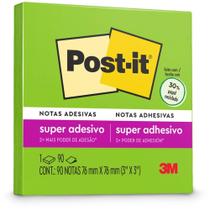 Bloco de Recado POST-IT 76X76MM Verde Limao 90 Folhas