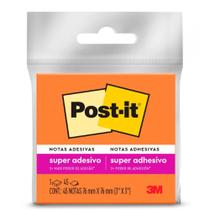 Bloco de Recado POST-IT Super Adesivo 76X76MM Laranja 45 Folhas