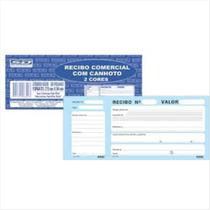 Bloco de recibo comercial São Domingos com canhoto 198x88mm
