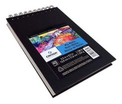 Bloco De Sketch Book Mix Media Canson 13,9x21,6cm 40 Folhas