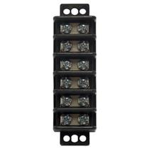 Bloco de terminais Gardner Bender GTB-406 6 Circuit Black