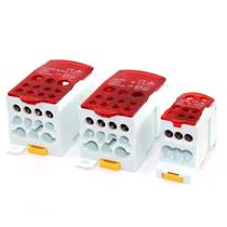 Bloco de terminal, caixa de junção de cabos eletricos com suporte de tensão até 415 voltes e coreente de suporte, 80amp, 125 amp. e 165 amp.