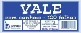Bloco de Vale com Canhoto Tamoio 100 folhas - Unidade