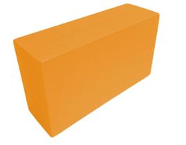 Bloco De Yoga Pilates 23X13X7Cm - Laranja