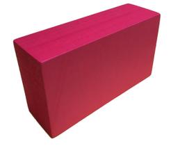 Bloco De Yoga Pilates 23X13X7Cm - Vermelho