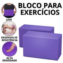 Bloco De Yoga Tijolinho Eva Tijolo Pilates Bloquinho Blocos Exercícios Fisioterapia Academia Casa - Nibus