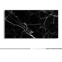 Bloco decorativo pvc auto adesivo mármore preto 30x60 eco24199