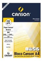 Bloco Des. Branco 200gr 7045 A4 210x297mm Canson