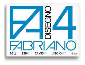 Bloco Desenho 4l 24x33cm 220g 20 Folhas Fabriano