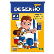 Bloco desenho a3 br 140g 20fl basic 19488