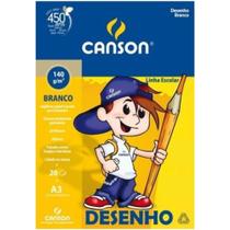 Bloco Desenho A3 Branco 20 Folhas 140g Canson Bloco Desenho A3 Branco 20 Folhas 140g Canson