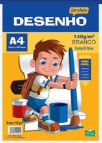 Bloco Desenho Branco A4 140gr 20 Folhas Jandaia Bloco Desenho Branco A4 140gr 20 Folhas Jandaia