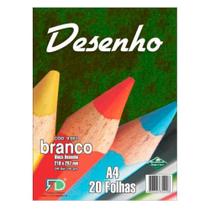 Bloco Desenho Branco A4 150g 20 Folhas FD