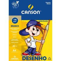 Bloco Desenho Branco A4 20 Folhas 140g Canson Bloco Desenho Branco A4 20 Folhas 140g Canson