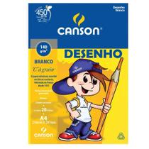 Bloco Desenho Branco A4 Canson 140 G/M² 20 Folhas C À Grain Bloco Desenho Branco A4 Canson 140 G/M² 20 Folhas C À Grain