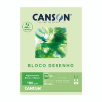 Bloco Desenho Canson A3 Branco 180g, 20 Fls