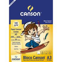 Bloco Desenho Creme Canson Linha Infantil 140 g/m² A3 297 x 420 mm com 20 Folhas - 66667073