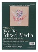 Bloco Desenho Strathmore Mixmedia Toned Tan 300 22,9x30,5 Bloco Desenho Strathmore Mixmedia Toned Tan 300 22,9x30,5