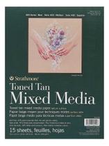 Bloco Desenho Strathmore Mixmedia Toned Tan 300 22,9x30,5 Bloco Desenho Strathmore Mixmedia Toned Tan 300 22,9x30,5