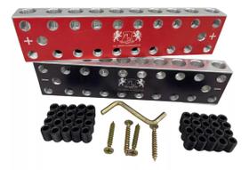 Bloco Distribuidor As 10x10 20v Barramento Fixa Até 70mm Par Bloco Distribuidor As 10x10 20v Barramento Fixa Até 70mm Par