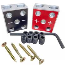 Bloco Distribuidor As 2x2 4vias Barramento Fixa Até 70mm Par Bloco Distribuidor As 2x2 4vias Barramento Fixa Até 70mm Par