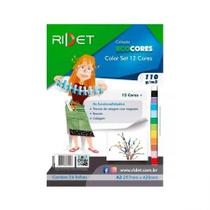 Bloco ecocores Color Set 110g 297x420mm 24 folhas 12 cores 010002 - Novaprint / Ridet Bloco ecocores Color Set 110g 297x420mm 24 folhas 12 cores 010002 - Novaprint / Ridet