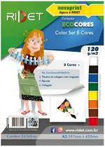 Bloco Ecocores Color Set A3 8 Cores - LC Bloco Ecocores Color Set A3 8 Cores - LC