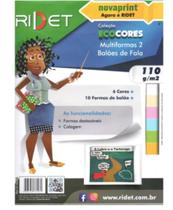 Bloco ecocores multiforma ridet a4 110g baloes de festa Bloco ecocores multiforma ridet a4 110g baloes de festa