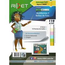 Bloco Ecocores Multiformas 2 Baloes De Fala 110g A4+ 24 Fls Bloco Ecocores Multiformas 2 Baloes De Fala 110g A4+ 24 Fls