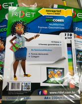 Bloco ecocores ridet a4 110g formas geometricas Bloco ecocores ridet a4 110g formas geometricas