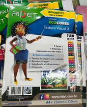 Bloco ecocores textura 2 ridet 23x32 180g 36 fls