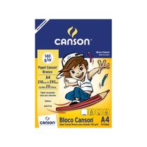 Bloco Escolar Desenho Infantil Branco 20 Folhas - Canson 140 gr