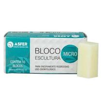 Bloco Escultura Micro Asfer 15x15x35mm Caixa Com 10 Unid Asfer Bloco Escultura Micro Asfer 15x15x35mm Caixa Com 10 Unid Asfer