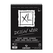 Bloco Espiralado Canson XL Dessin Noir Black 150g/m² A3 29,7 x 42 cm com 40 Folhas 400039087
