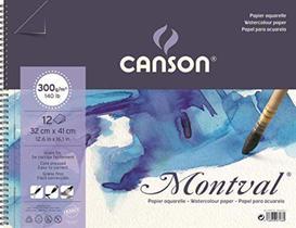 Bloco Espiralado Textura Fina 32x41cm 300g/m², Canson Bloco Espiralado Textura Fina 32x41cm 300g/m², Canson