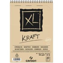 Bloco Espiralado XL Kraft 40 Folhas A5 90gm² Canson
