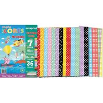 Bloco Estampado Textura Visual 7 Cores Novaprint Papel 180g