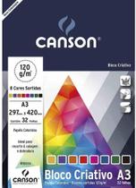 Bloco estudante criativo a3 120gr c32fls 8 cores 66667161