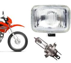 Bloco farol xlr 125 nxr 125 150 xr 200 xr 250 bros com lampada