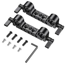 Bloco ferroviário e braçadeira de haste de 15 mm para Sony Canon e outras DSLR