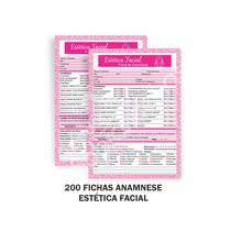 Bloco Ficha De Anamnese P/ Estética Facial Kit c/ 200 - SDS